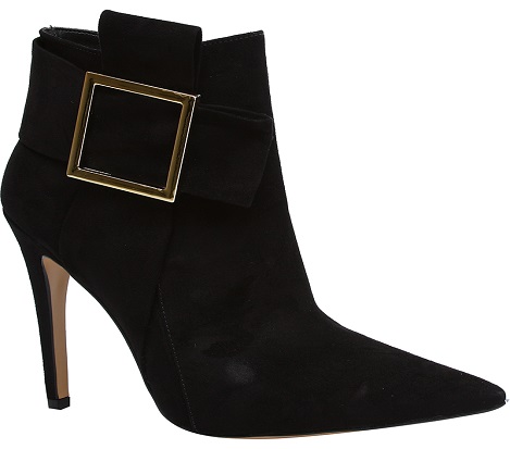 Ankle boots with feature buckle